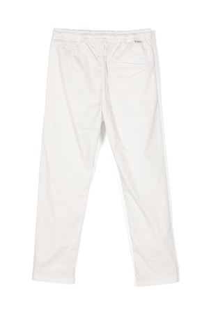 pantalone in cotone bianco PAOLO PECORA KIDS | P3619GESSO